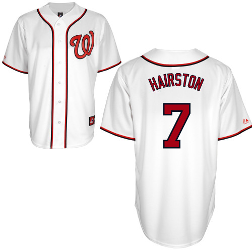 Scott Hairston #7 mlb Jersey-Washington Nationals Women's Authentic Home White Cool Base Baseball Jersey